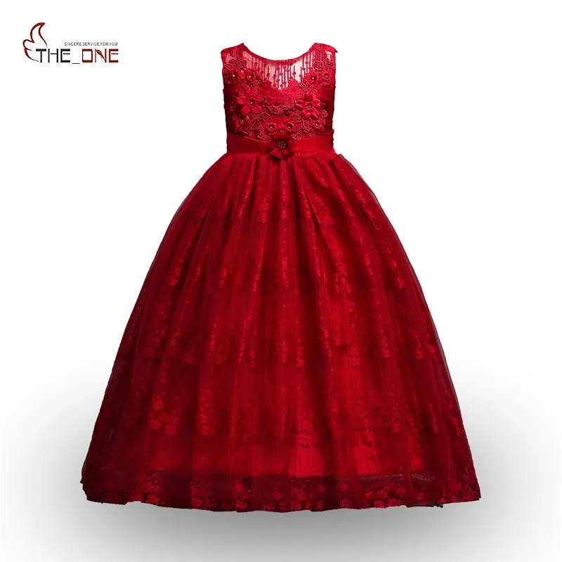 MUABABY/свадебные платья для девочек; летнее платье без рукавов с цветочной вышивкой; кружевное многослойное платье для выпускного вечера; вечернее бальное платье принцессы для крупных девочек