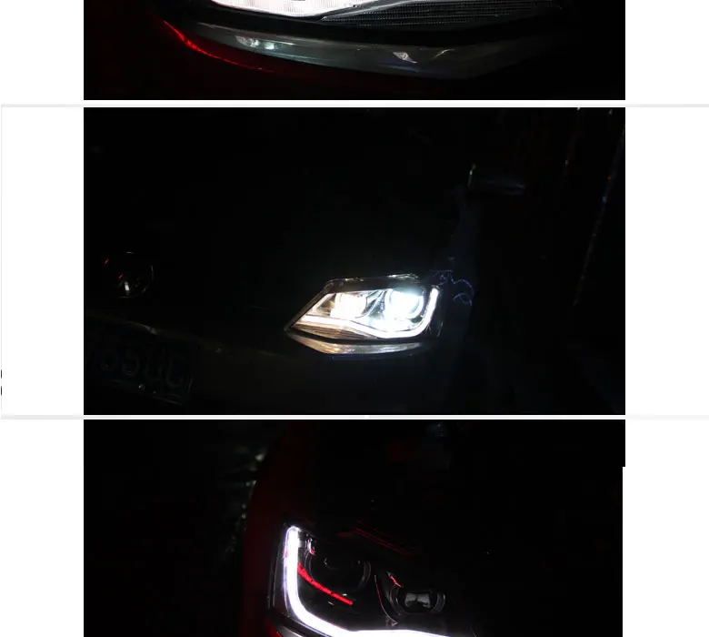 DY_L Автомобиль Стайлинг фара для VW Jetta 2012-2017 светодиодный фары DRL H7/D2H HID Xenon Биксеноновые линзы