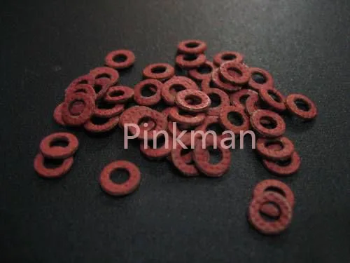 

1000 Pcs M2 2mmx5mmx1mm Red Insulating Fiber Washer