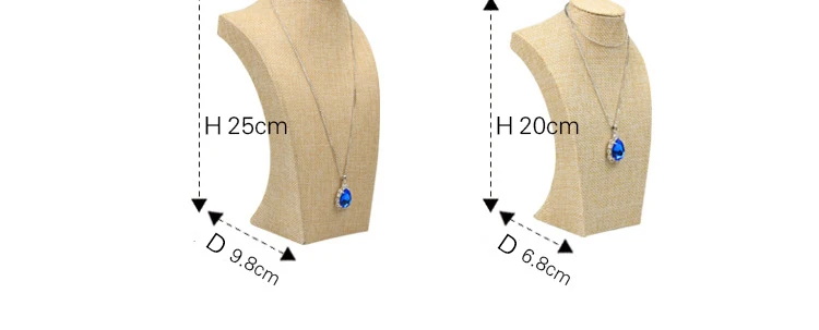 Ледяное серое бархатное ожерелье/кулон ювелирный дисплей модель Бюст ожерелье ювелирные изделия кулон подставка держатель Шоу Украшения Органайзер