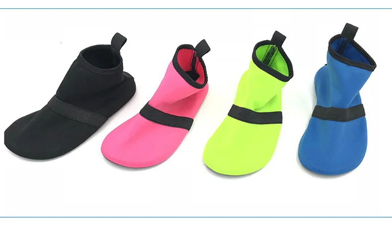 1 (15)Fashion Kid Aqua Shoes 4 Color Beach Stretch Fabric Quick Drying Sandals Light Breathable Anti Slippery Children Shoes