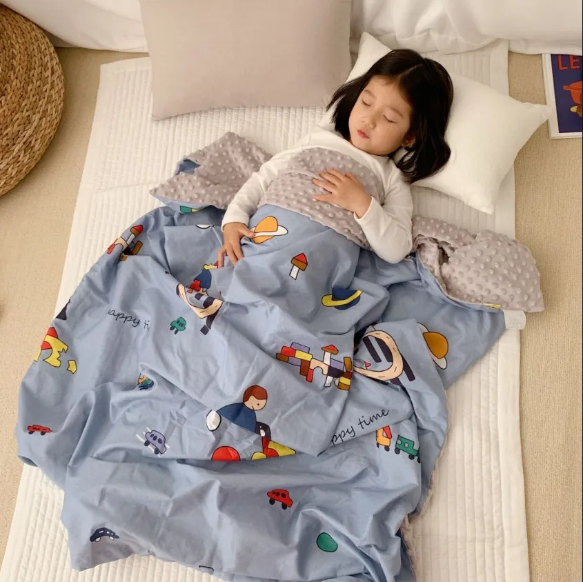 KIDS SIZE1 Детское одеяло в горошек; одеяло для новорожденных; Пеленальное Одеяло; конверт для новорожденных; детское постельное белье; одеяло с рисунком - Цвет: KIDS SIZE1