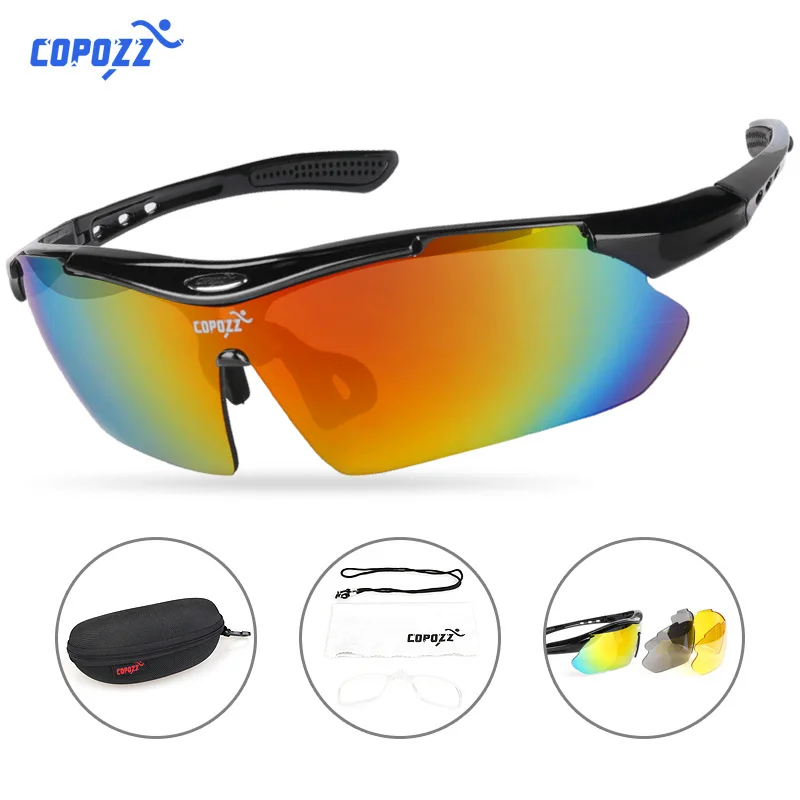 COPOZZ очки для велоспорта, мужские, женские, для горного велосипеда, велосипедные солнцезащитные очки, MTB очки, мотоциклетные спортивные очки, очки