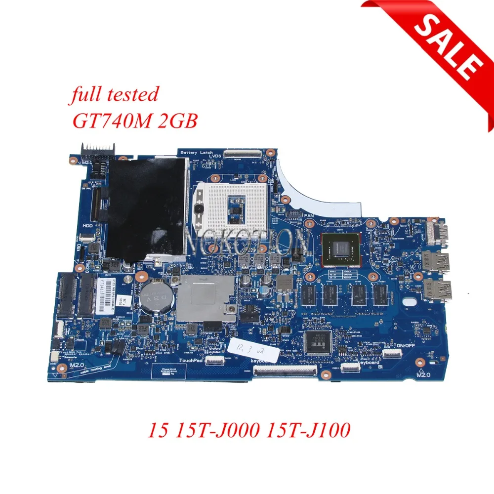 

NOKOTION 720566-501 720566-001 Laptop Motherboard for HP ENVY 15 15T-J000 15T-J100 GeForce GT740M 2GB DDR3L Main board full test