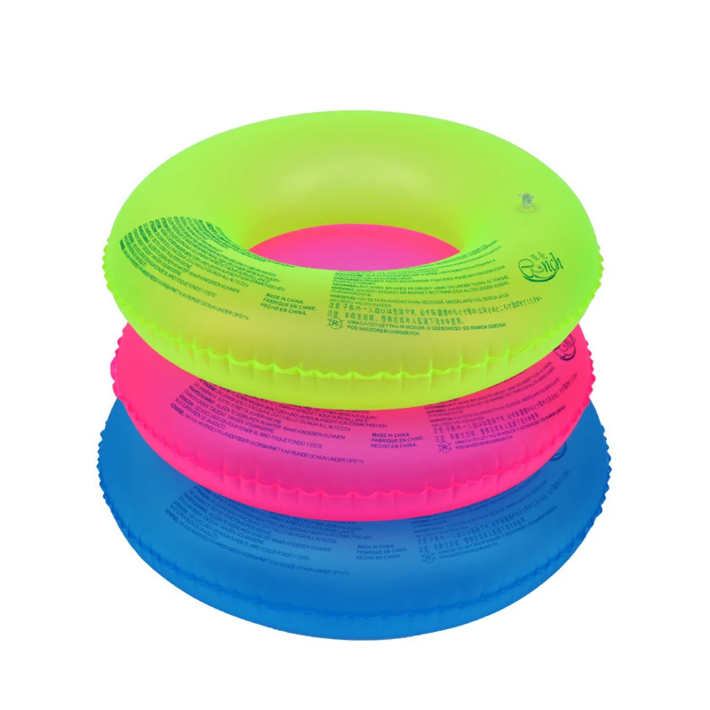 

2019 New Summer Fluorescent Swim Ring Pool Beach Swimming Aid Float Tube Inflatable Pool Swimming Ring