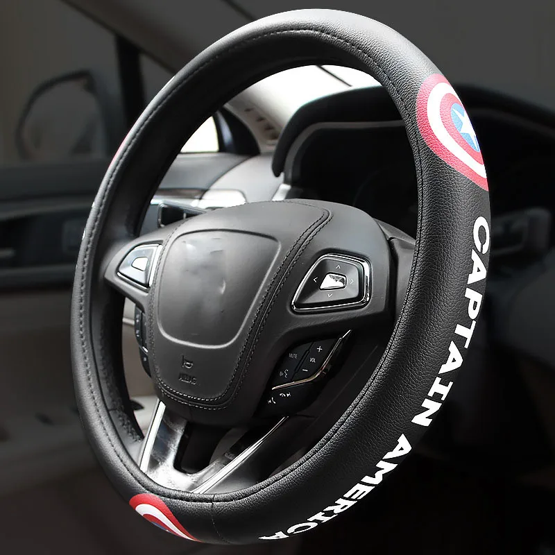 Cartoon steering wheel cover Spider-man iron man batman superman car steering-wheel covers auto interior accessories car styling Cartoon steering wheel cover Spider-man iron man batman superman car steering-wheel covers auto interior accessories car styling