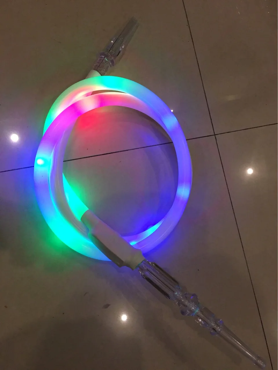 RGB цвет красочные светодиодные Аксессуары для кальяна Кальян табак, трава травы стекло