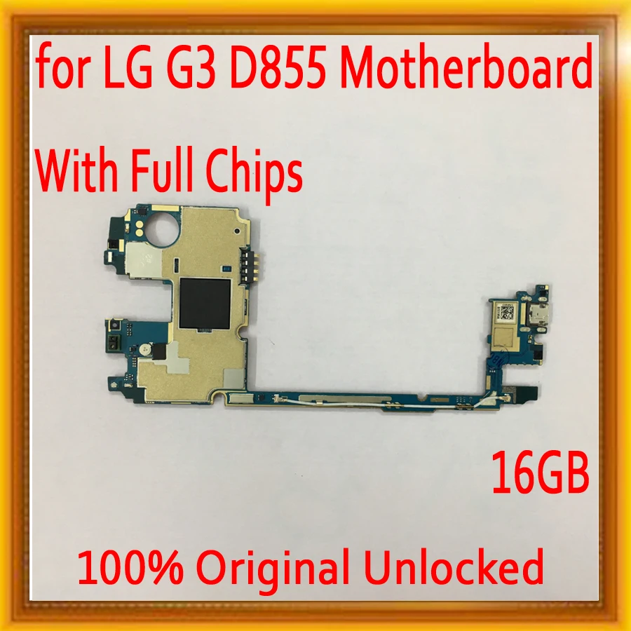 

16GB / 32GB for LG G3 D855 Motherboard with Android System,100% Original unlocked for LG G3 D855 Mainboard with Full Chips