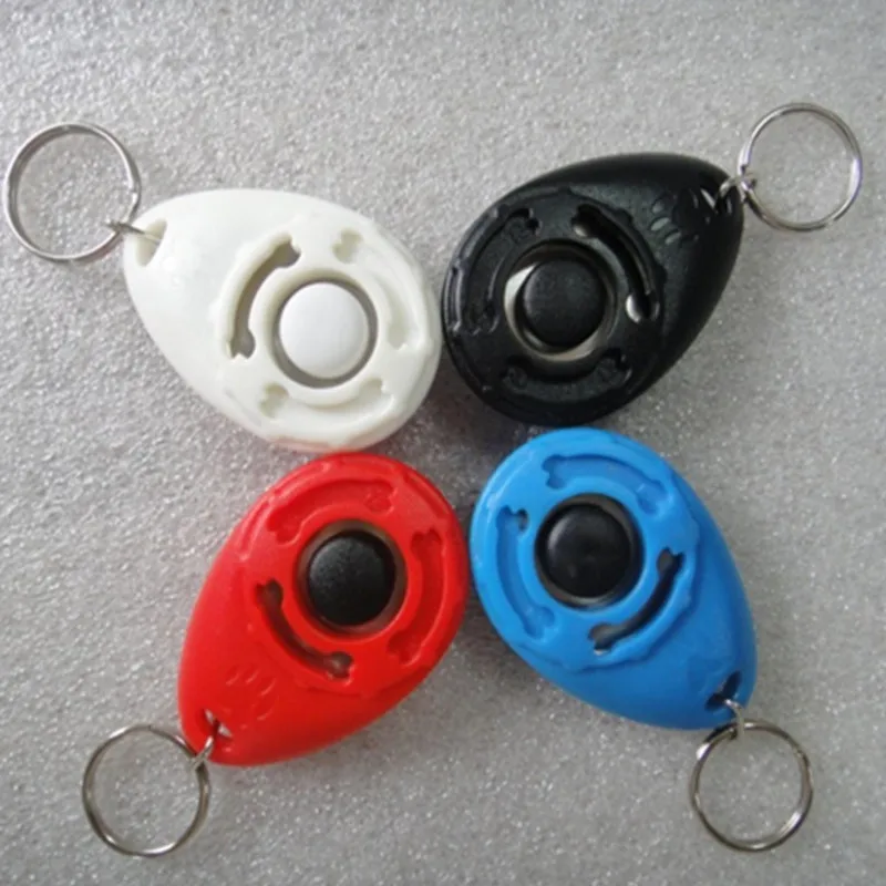 1 Pcs New Dog Pet Clicker Dog Training Trainers With Key Chain Pets Supplies