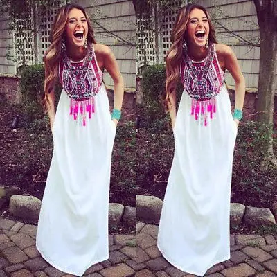 New font b Sexy b font font b Women b font Summer Long Maxi BOHO Evening New font b Sexy b font font b Women b font Summer Long Maxi BOHO Evening