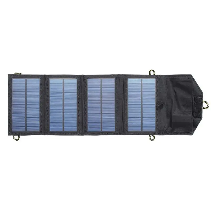 IPRee<ALIMT >&trade;</ALIMT> 5V 7W Portable Solar Panel Outdoor Travel Emergency Foldable Charger Power Bank With USB Port