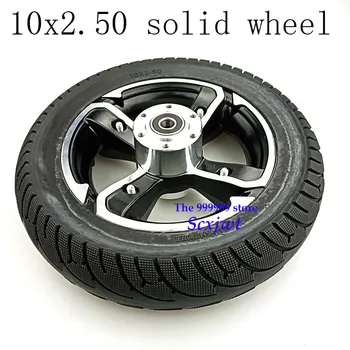 

Free Shipping Electric Scooter 10x2.50wheel Tubeless Tyres Solid Tyre for 10x2.50 DIY Wheel 8/10 Inch Electric Scooter Accessory