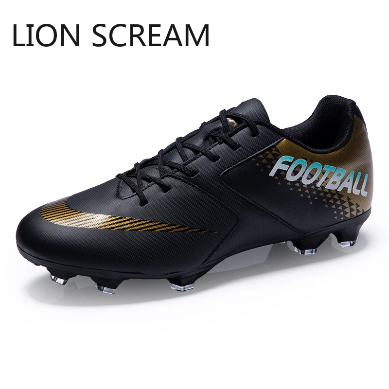 

LION SCREAM Professional Soccer Cleats Football Shoes Kids Men krampon futbol orjinal Outdoor Football Sneakers ayakkabi Size 47