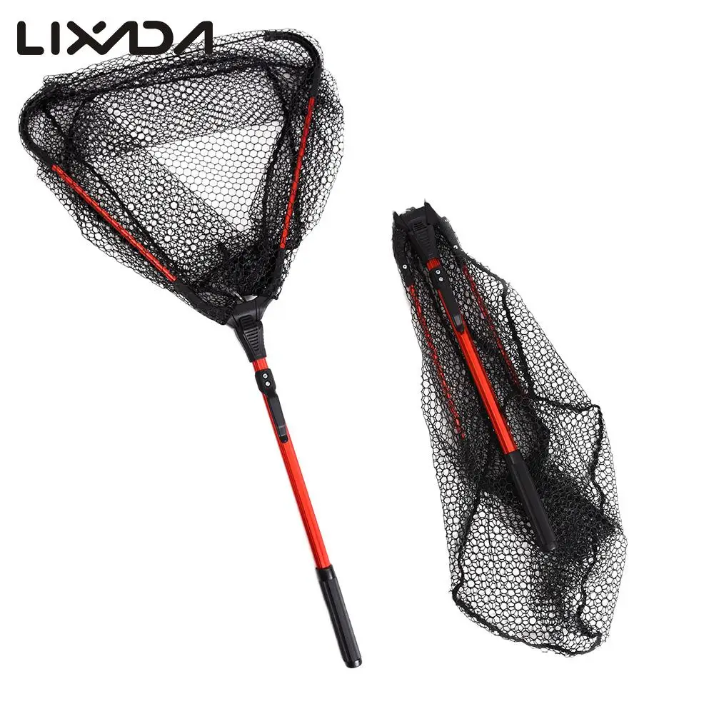 Lixada Fly Fishing Triangle Brail Landing Net Portable Foldable