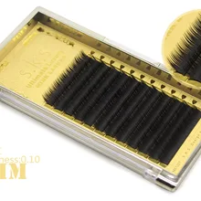 4cases/lot Топ Класс Корея ручной роскошь ресниц натуральных волос норки 0.1C 9/10/11/12 мм ресницы Макияж Расширение SKS