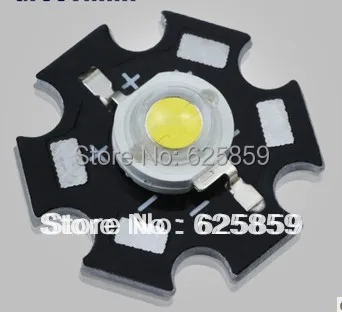 

100PCS 3W High Power White LED Light Emitter 20000K with 20mm Heatsink