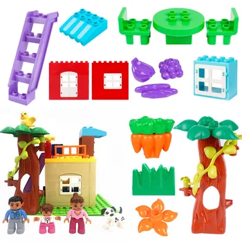 

House Accessories Parts Happy Family Doll Diy Building Blocks Play Bricks Educational Toys For Children Kids