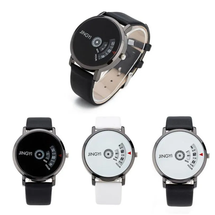 

Creative Minimalist Calendar Quartz Watch Men And Women Wild Tide Store sales promotion