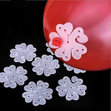30 50 pçs/lote Flor festa de Aniversário de casamento Balões Decoração Acessórios Ameixa Clipe Prático Grampo Plástico Globos de balão