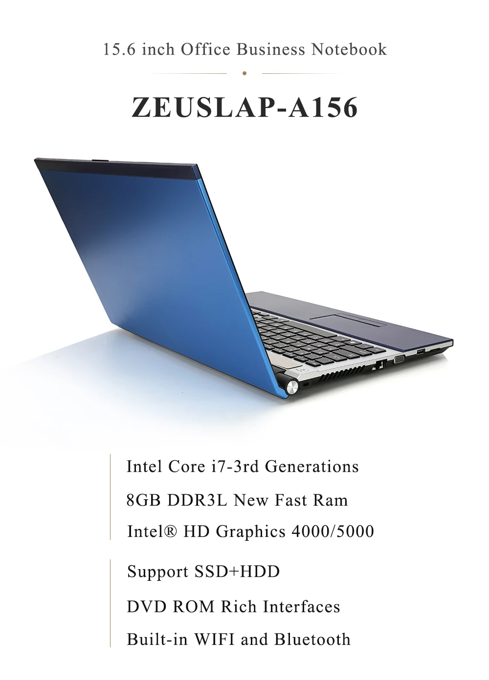 15,6 дюймов intel dual core i7 8 Гб ОЗУ 512 ГБ SSD 2 ТБ HDD 1920x1080P wifi bluetooth DVD Rom Windows 10 ноутбук ПК компьютер Ноутбук