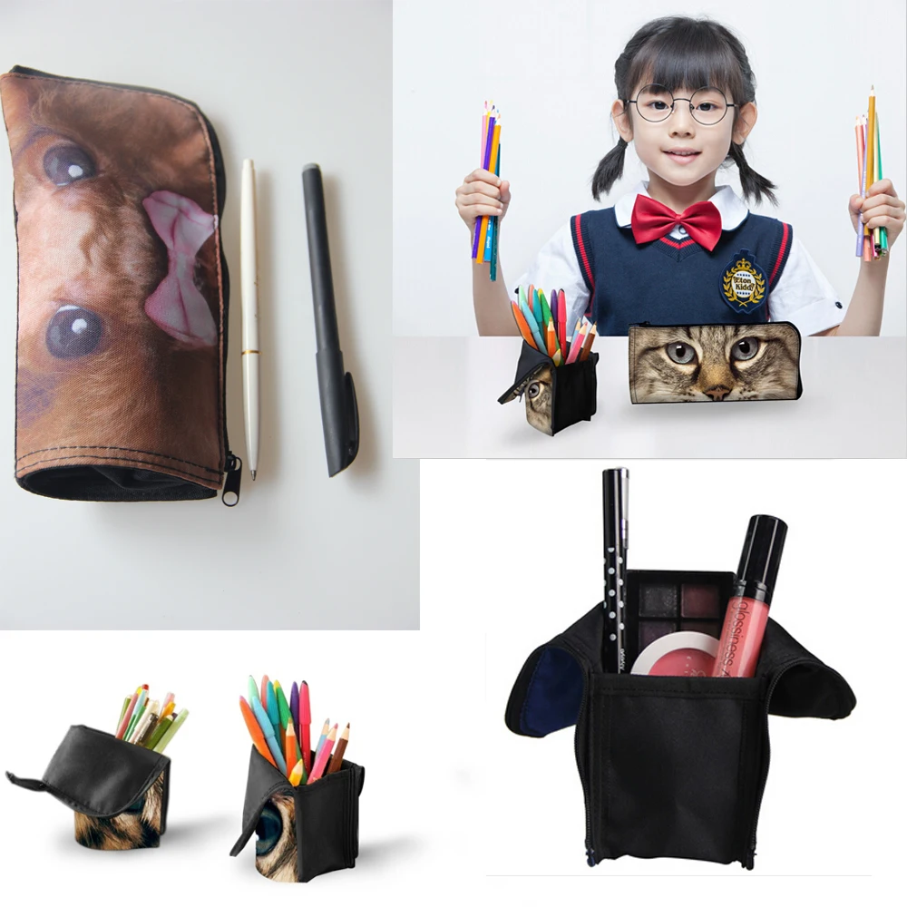 Тикин Маркус и Мартинус печать косметичка чехол функциональная косметичка Детские карандаши сумки для мальчиков школьные принадлежности