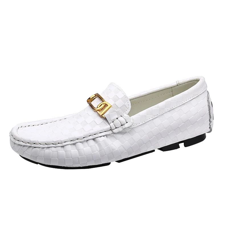 

vkergb 2018 Peas shoe Spring Genuine Cow Leather casual Shoes Men lace-up boat shoes comfortable driving flats daily shoes