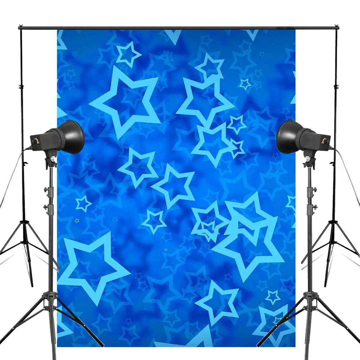 

Exquisite Navy Blue Star Five-pointed Star Background Kids Photo Studio Backdrop Wall 5x7ft Bedroom Backdrop
