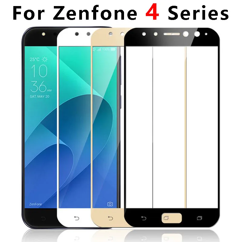 

For Asus Zenfone 4 Max ZC520KL Glass ZC554KL 4 Selfie ZD553KL Screen Protector Tempered Glas Protective Film Glas Full Cover 9H