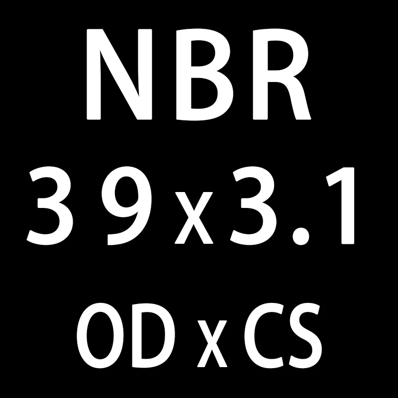 20 шт./лот резиновым кольцом NBR пломбирование уплотнительное кольцо CS3.1mm OD31/32/33/34/35/36/37/38/39/40 мм уплотнительное кольцо нитрил прокладка кольца шайба - Цвет: OD39mm