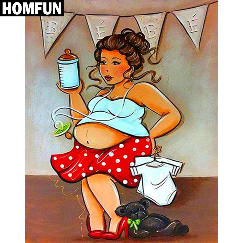 Картина для алмазной вышивки HOMFUN A06072 полноразмерная/круглая 5D сделай сам с