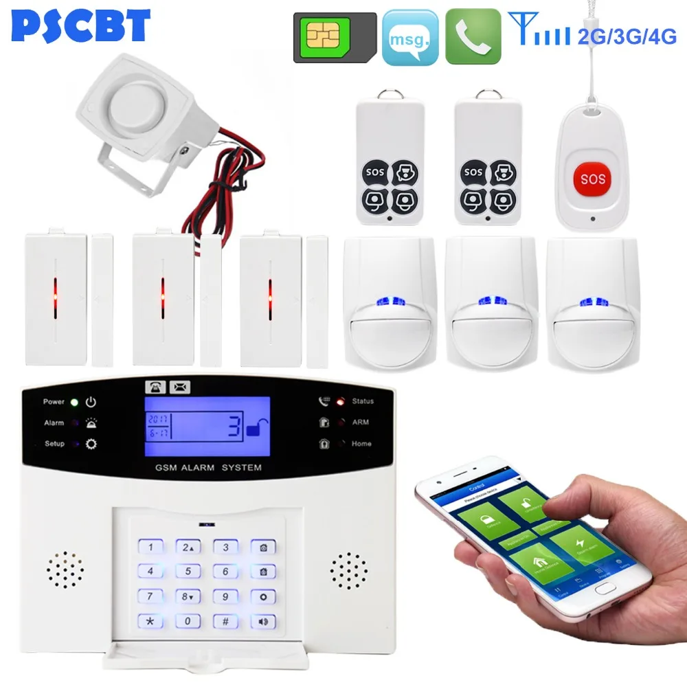 Alarm Motion Door Sensor for GSM+LCD+2G Wireless Smart Home Security System
