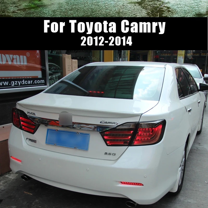 KOWELL автомобильный Стайлинг для Toyota Camry 2012+ 2013 12 В Автомобильный светодиодный задний светильник s DRL задний светильник поворотный сигнал Автомобильный задний светильник