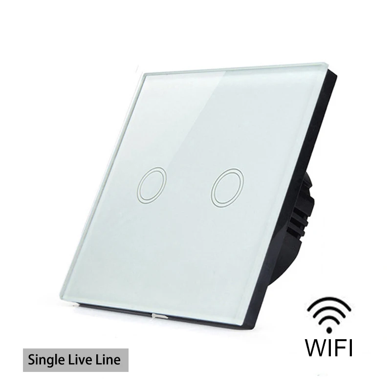 eWelink Smart Home Wifi Touch Switch Waterproof Crystal Glass Switch Panel Single Live line No Neut - 33051396763