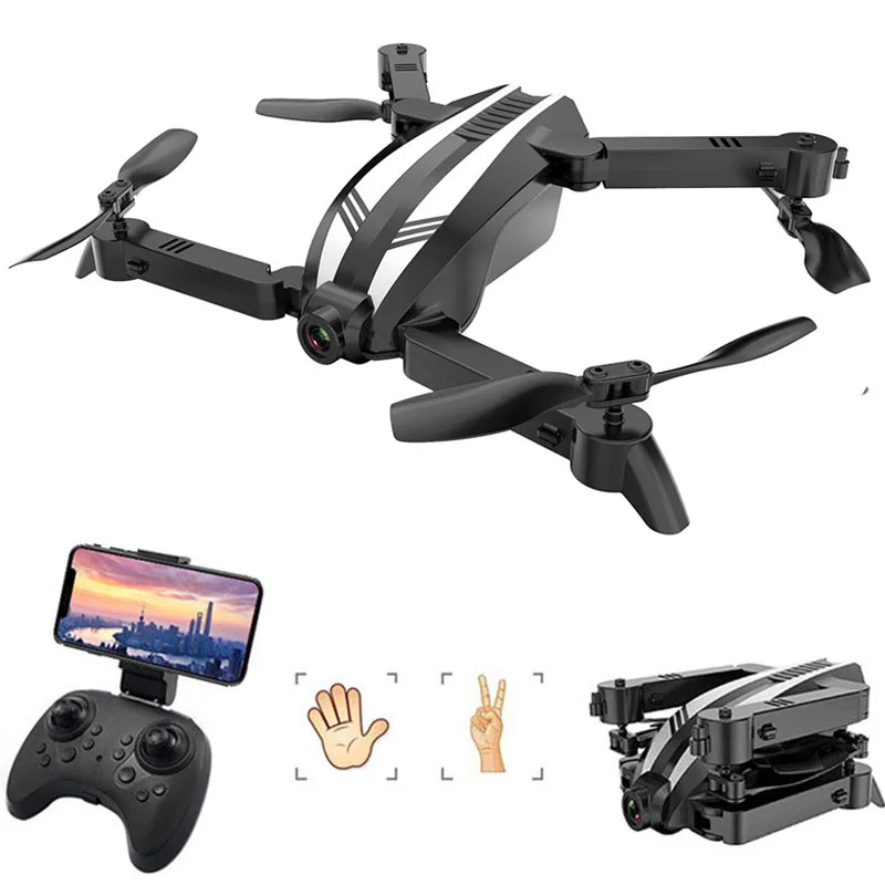 

Wide Angle RC Helicopter Gesture Take Photo rc Quadrocopter WIFI FPV Foldable Mini Drone Dron with Camera HD birthday gift