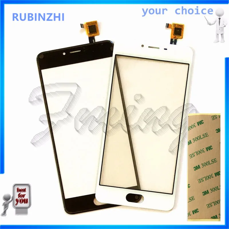 RUBINZHI мобильный телефон сенсорный экран сенсор для Meizu M3s мини сенсорный экран панель дигитайзер Переднее стекло запасные части+ лента