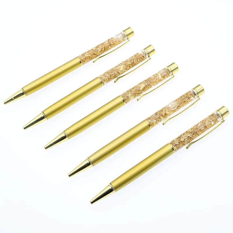 

2017 New 5pc New Promotional Gifts Metal Crystal Pens Business Office Ball Pens