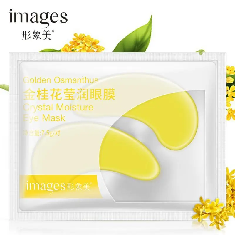 Alginate eye patches collagen dark circle Eye Lifting Pads patches for eyes Pearl face care Remove Wrinkle under eye patch 60pcs - Цвет: Osmanthus eye mask