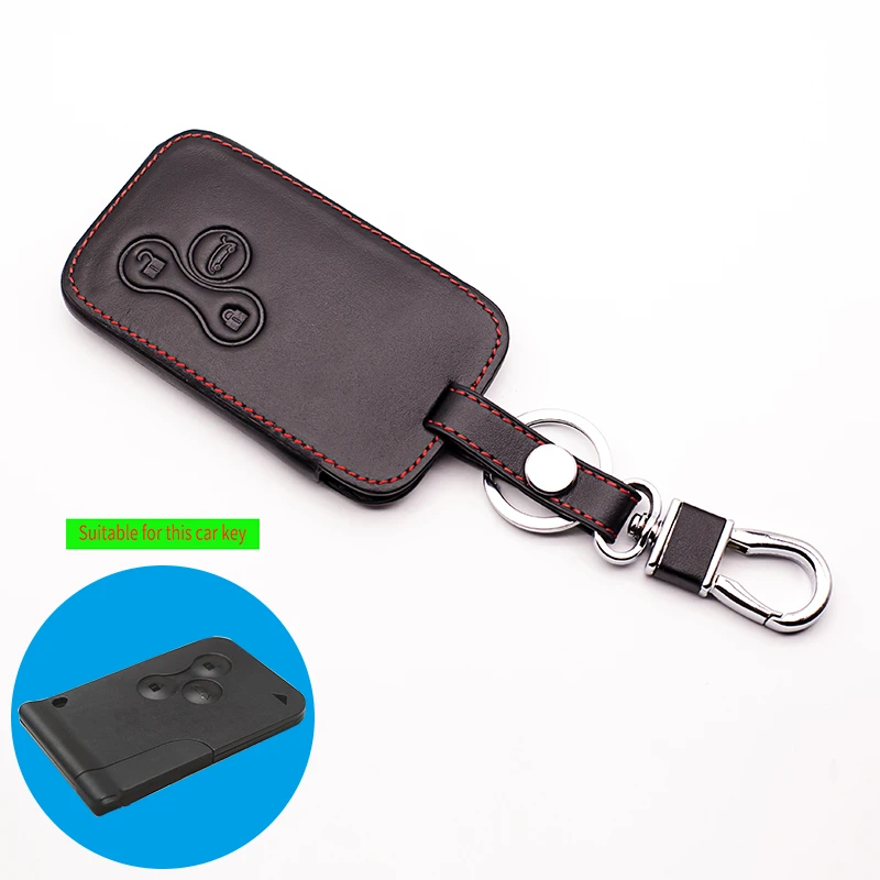 Аксессуары для автомобильных ключей, защитный кожаный чехол для ключей автомобиля, чехол для Renault Megane RS. Scenic 3 корпус для ключей на кнопке чехол Чехол для карт