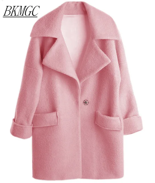 Unido Rosa De Nueva Reino 2017 Lana Abrigo Primavera Invierno Casual 7qf8wd