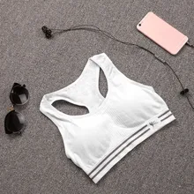 Быстросохнущая женская спортивная футболка для занятий йогой, пуш-ап, облегающие топы с поддержкой бега, фитнеса, тренажерного зала, Бюстгальтеры размера плюс