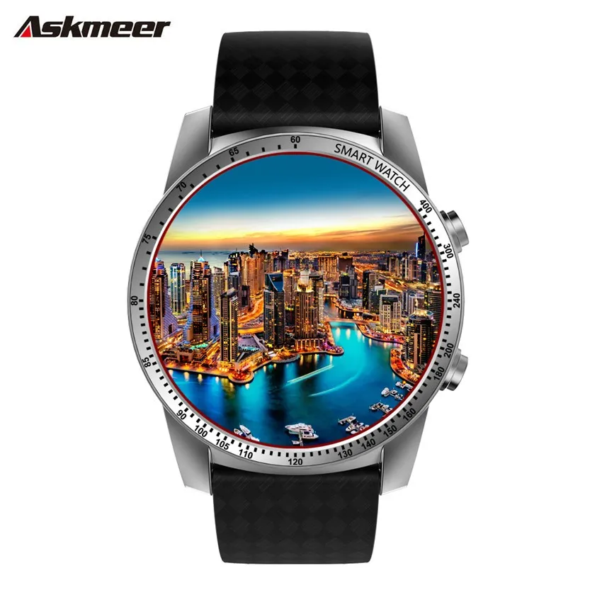

ASKMEER KW99 Smart watch MTK6580 4 core 1.3 GHz 1GB RAM 16GB Built-in memory of the sim card 3G WIFI GPS Smartwatch men Android