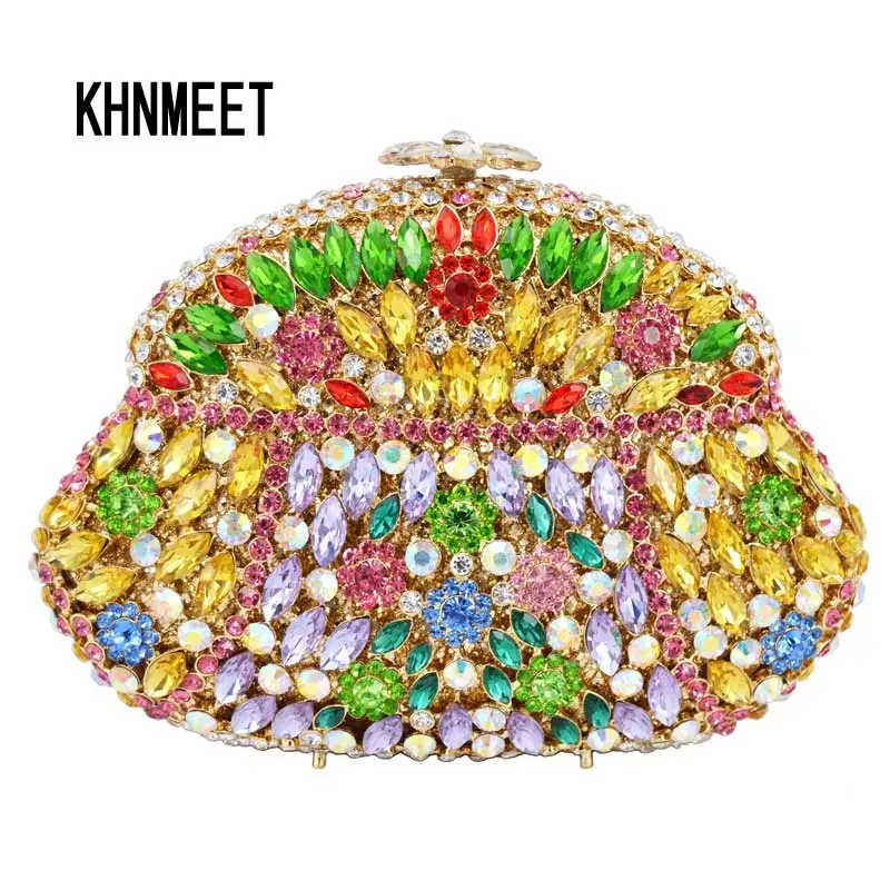 Laisc Luxury Evening Bags Colorful Patchwork Women Evening Clutch Bags