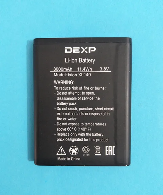 AZK 100% новый 3 8 V 3000mAh Ixion XL140 Аккумулятор для DEXP FLASH мобильный телефон | Мобильные