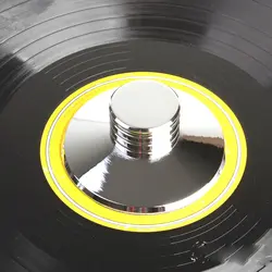 Новый пластмассовый зажим LP виниловые поворотные столы металлический диск стабилизатор серебристый и черный