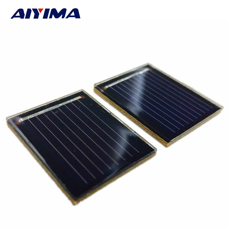 20 יחידות סין Painel שמש פנל סולארי תאים סולריים Polycrystalline סיליקון חומר ייצור טכנולוגית DIY מיני 0.5 V 80MA