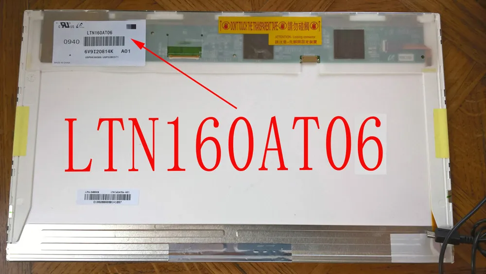 

HSD160PHW1 HSD160PHW1-B00 LTN160AT06 16 inch led For ASUS N61 N61vg N61JV HP DV6 CQ61 K61IC Laptop LCD LED Screen Display matrix