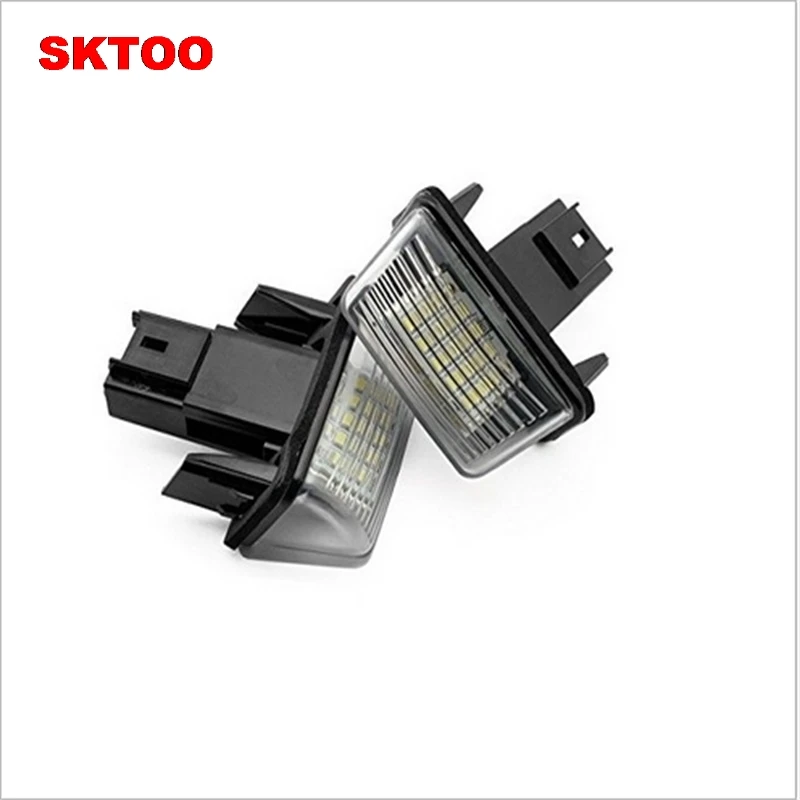 SKTOO светодиодный номерной знак лампа OBC Error Free 18 светодиодный для peugeot 206 207 307 308 406 5008 Citroen C3 C4 C5 C6 Berlingo SAXO