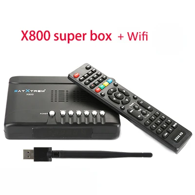 Satxtrem X800 HD спутниковый ТВ приемник с Wifi MT7601 DVB S2 Цифровой Full HD 1080P Поддержка Cccam тюнер ТВ приемник - Цвет: x800 add wifi