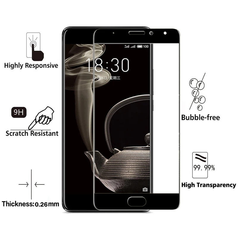 2.5D HD закаленное стекло для Meizu M3E Pro 6 7 Plus M3S mini M3 Note MX6 Защитное экрана M3X Max U10