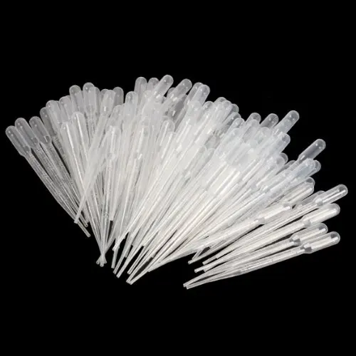 100PCS Graduated Pipettes Dropper Polyethylene 3 ml